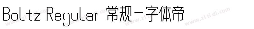 Boltz Regular 常规字体转换